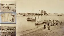 1890s EGYPT Suez Port Said Suez Canal Ismailia 15 original albumen photographs picture