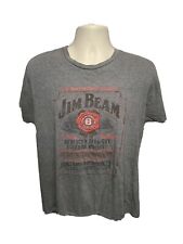 Jim Beam Kentucky Straight Bourbon Whiskey Womens Large Gray TShirt picture