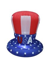 PATRIOTIC INFLATABLE AMERICAN FLAG 4TH OF JULY UNCLE SAM STAR SPANGLE DECORATION picture