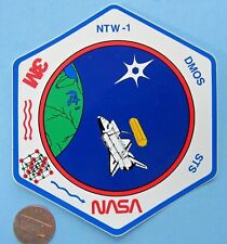 NASA STICKER vtg 3M NTW-1 DMOS STS Space Shuttle - 3.5