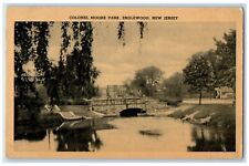 1939 Colonel Moore Park Exterior Bridge Englewood New Jersey NJ Vintage Postcard picture
