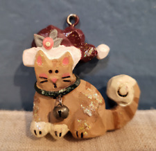Kurt S Adler Kitty Cat Christmas Holiday Ornaments Rustic Cottagecore picture
