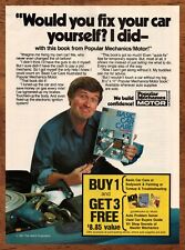1981 Popular Mechanics Motor Book Vintage Print Ad/Poster Car Care Retro Décor  picture