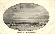 Vintage Souvenir Postcard Sunrise on the Ocean Rehoboth DE Posted 1907 picture