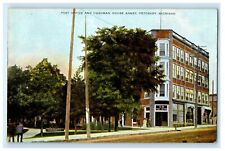c1910's Post Office And Cushman House Annex Petoskey Michigan MI Postcard picture