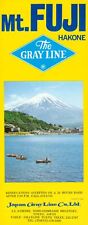 c1980 Gray Line Japan Mt Fuji Hakone Vintage Glossy Tourist Brochure Bus Cable picture