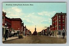 Rochester MN-Minnesota, Drugstore, Broadway Looking South c1914 Vintage Postcard picture