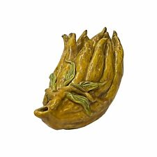 Chinese Yellow Brown Color Ceramic Buddha's Hand Shape Display ws1803 picture