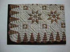 Railfans2 933) 1986 Postcard, Amish Quilt With The 3 Dimensional Dahlia Pattern picture