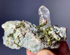 119 Gm Quartz Crystal Combine With Epidot  From Pakistan picture