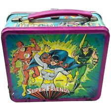 Super Friends Lunchbox 1976 Vintage Metal Aladdin Superheroes No Thermos picture