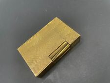 ST Dupont Gatsby Gold Herringbone Pattern Cigar Lighter c2000 $1095 MSRP picture