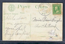 1913 OMAHA & OGDEN RPO - DIVIDED BACK - 1913 HAND CANCEL - BARKALOW BROS. CARD picture