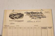 Vintage Late 1800s early 1900s Dent Hardware Co Billhead Fullerton, PA-BL picture