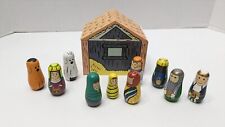 Children’s Wooden Nativity Set 11 Piece Set Peg Doll Style picture