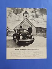1969 VW VOLKSWAGEN Bug St. Anthony's Indian Mission Father Bittman Vintage Ad picture