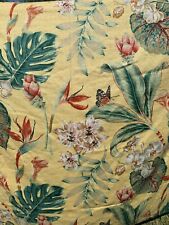 Vintage Tropical RARE Barkcloth Fabric NEW picture