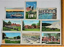 (9) Vintage Culver Military Academy Postcards/In Indiana/Races/Horse Riding+MORE picture