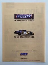 NASCAR Snickers Most Satisfying 2007 Print Ad picture
