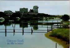 West Harwich, MA Massachusetts  OLD MILL POINT  Homes~Boats~Pier   4X6 Postcard picture