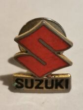 Vintage Suzuki Motorcycles Metal And Enamel Tie Tack Lapel Jacket Pin picture