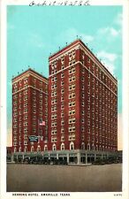 Herring Hotel AMARILLO Texas c1928 postcard picture