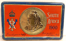 1900 Queen Victoria Boer War Chocolate Tin picture