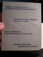 1963 INTERNATIONAL STUDENT IDENTITY CARD SIGNED  BBA-46 picture