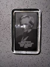 Simon Cameron Vintage Glass Photograph Paperweight  picture