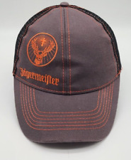 Jägermeister Black Orange Embroidered Mesh Trucker Snapback Cap Hat Adjustable  picture