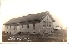 Training School Building in Poplar Montana MT 1916 RPPC Postcard Photo picture