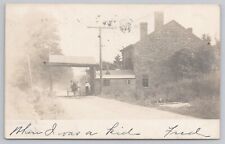 1907 NY Postcard, Hudson, RPPC, The Old Toll Gate Road Horse Carriage 0687 picture