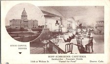 1930'S. HOFF-SCHROEDER CAFETERIA. DENVER, COLORADO. POSTCARD. FF13 picture