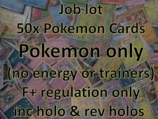 50x Pokemon cards. Pokemon only, no energy/trainers. Inc. holos & rev holos, F+ picture
