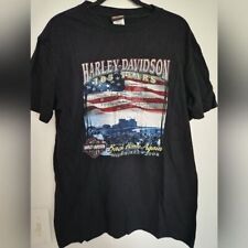 Harley Davidson Milwaukee 105 years Black Graphic Tee Shirt Size Large picture