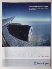 10/2012 PUB ROLLS-ROYCE TRENT AIRCRAFT ENGINE IAE ORIGINAL SPANISH AD picture