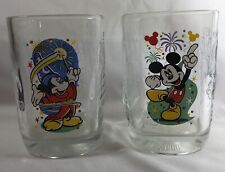 Mickey Mouse Walt Disney World Celebration 2000 McDonald's Glasses Set of 2 picture
