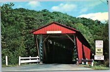 postcard Everett Road Covered Bridge, Boston Township, Ohio  picture