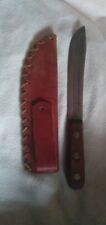 Vintage BBB (Bingham's Best Brand) Fixed Blade Knife w/Wood Handle Sheef picture