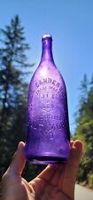 1910s TALL  Deep Amethyst Baltimore Beer☆Antique Purple Maryland Liquor Bottle picture