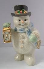 Lenox Snowman With Lantern Porcelain Figurine ~ 4 3/4
