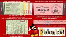 1978 DISNEYLAND A B C D E ADULT Ticket Book - Tickets EXCELLENT - NM Disney H5 picture
