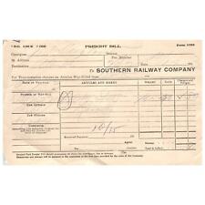 1913 Southern Railway Company Freight Bill AD1 picture