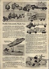 1957 PAPER AD Ideal Roy Rogers Chuck Wagon Buddy L Dump Truck Tonka Steam Shovel picture