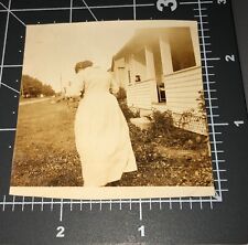 1900s Mystery Woman Taking Photograph Camera Photographer Vintage Snapshot PHOTO picture