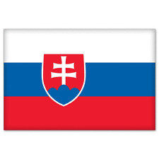 Slovakia National Flag car bumper sticker 5
