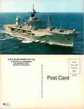Vintage Postcard - USS Blue Ridge LCC-19 Amphibious Command Ship picture
