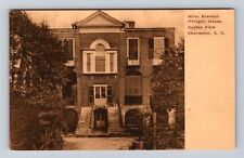 Charleston SC-South Carolina, Garden View, Miles Brewton House, Vintage Postcard picture