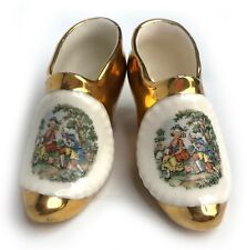 Antique Shoes Gold Porcelain Love Story Embellishment 4