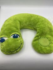 Travel Neck Airplane Pillow Green Worm Plush picture